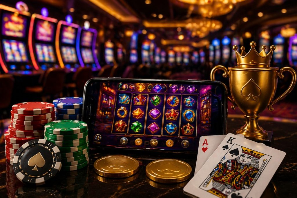 slots on casino with cards